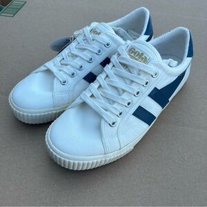 Gola Classics Vegan Tennis Mark Cox Off-White/Navy Athletic Sneakers Size 8